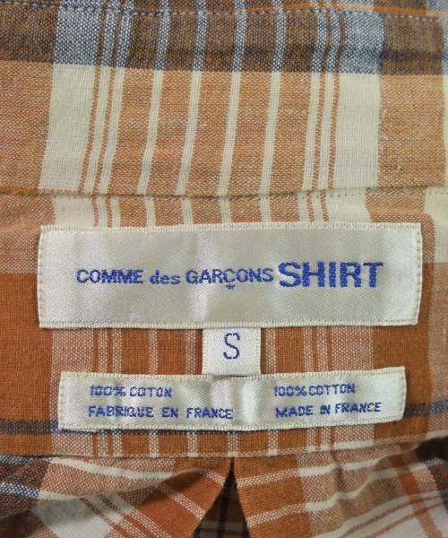 COMME des GARCONS SHIRT（コムデギャルソンシャツ）カジュアルシャツ 茶 サイズ:S メンズ/2200666560032