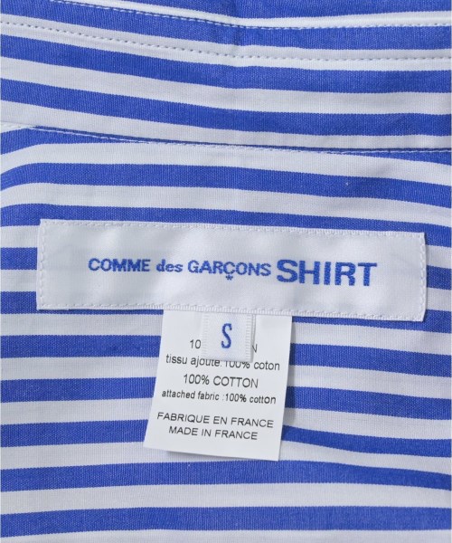 COMME des GARCONS SHIRT（コムデギャルソンシャツ）カジュアルシャツ 青 サイズ:S メンズ/2200666752123