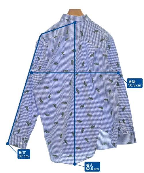 COMME des GARCONS SHIRT（コムデギャルソンシャツ）カジュアルシャツ 青 サイズ:L メンズ/2200664222277