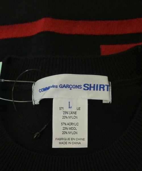 COMME des GARCONS SHIRT（コムデギャルソンシャツ）ニット・セーター 黒 サイズ:L メンズ/2200667525146