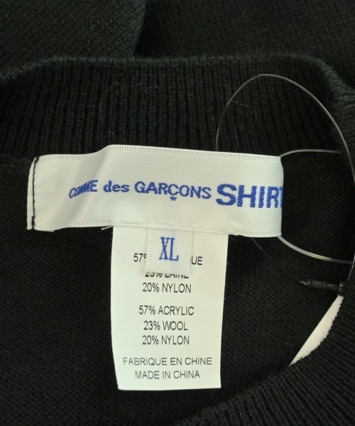 COMME des GARCONS SHIRT（コムデギャルソンシャツ）ニット・セーター 黒 サイズ:XL メンズ/2200666201232