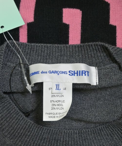 COMME des GARCONS SHIRT（コムデギャルソンシャツ）ニット・セーター グレー サイズ:XL メンズ/2200667894051