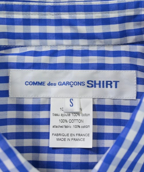 COMME des GARCONS SHIRT（コムデギャルソンシャツ）カジュアルシャツ 青 サイズ:S メンズ/2200667894099