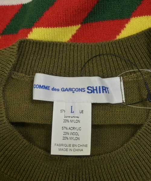 COMME des GARCONS SHIRT（コムデギャルソンシャツ）ニット・セーター カーキ サイズ:L メンズ/2200667894105