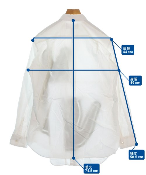 COMME des GARCONS SHIRT（コムデギャルソンシャツ）カジュアルシャツ 白 サイズ:S メンズ/2200668827010