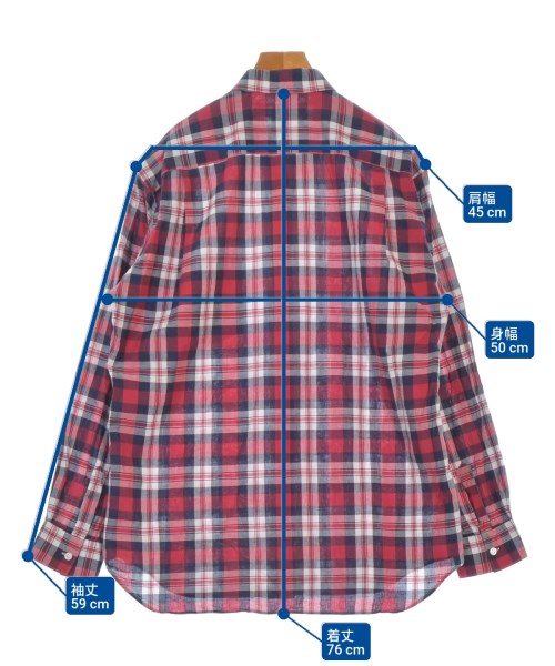 COMME des GARCONS SHIRT（コムデギャルソンシャツ）カジュアルシャツ 赤 サイズ:M メンズ/2200668438155