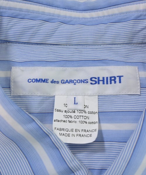 COMME des GARCONS SHIRT（コムデギャルソンシャツ）カジュアルシャツ 青 サイズ:L メンズ/2200669260014