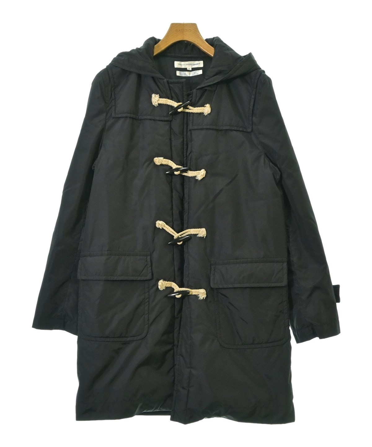コムデギャルソンシャツ　ダッフルコート　Mサイズ　黒 COMME des GARCONS SHIRT（コムデギャルソンシャツ）ダッフルコート 黒