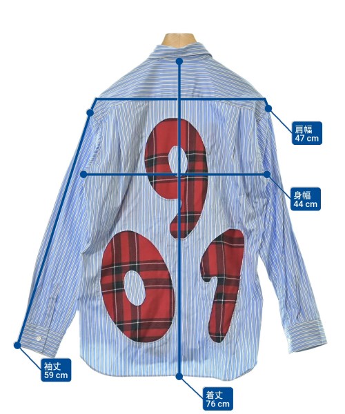 COMME des GARCONS SHIRT（コムデギャルソンシャツ）カジュアルシャツ 青 サイズ:S メンズ/2200669368215