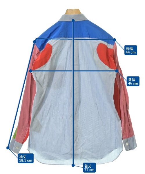 COMME des GARCONS SHIRT（コムデギャルソンシャツ）カジュアルシャツ 青 サイズ:S メンズ/2200669368239