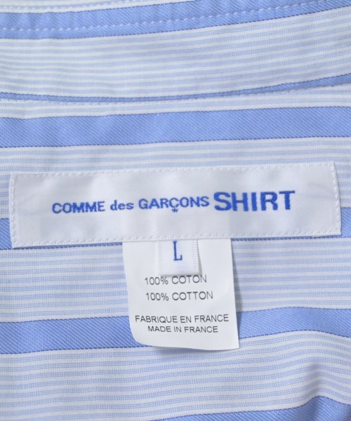COMME des GARCONS SHIRT（コムデギャルソンシャツ）カジュアルシャツ 青 サイズ:L メンズ/2200669705065