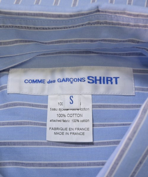 COMME des GARCONS SHIRT（コムデギャルソンシャツ）カジュアルシャツ 青 サイズ:S メンズ/2200670047048