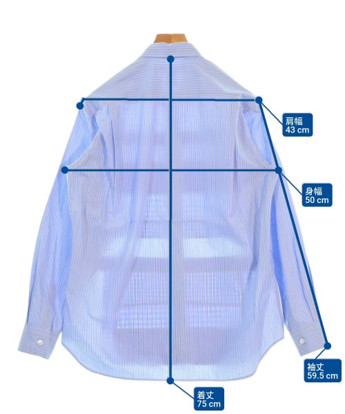 COMME des GARCONS SHIRT（コムデギャルソンシャツ）カジュアルシャツ 青 サイズ:S メンズ/2200670047048