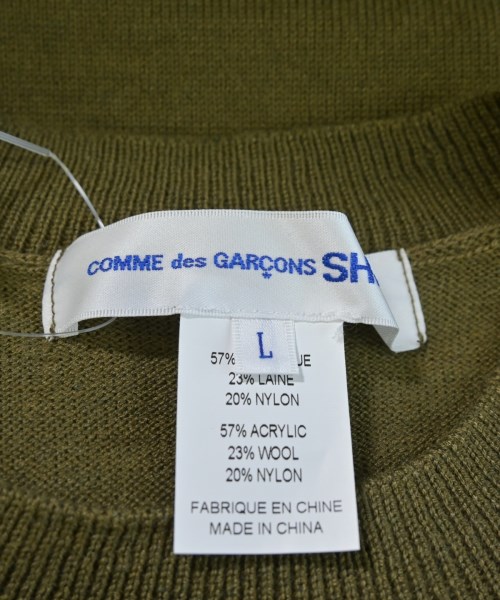 COMME des GARCONS SHIRT（コムデギャルソンシャツ）ニット・セーター カーキ サイズ:L メンズ/2200665853074