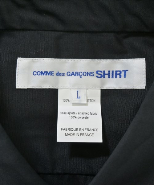 COMME des GARCONS SHIRT（コムデギャルソンシャツ）カジュアルシャツ 黒 サイズ:L メンズ/2200670897278