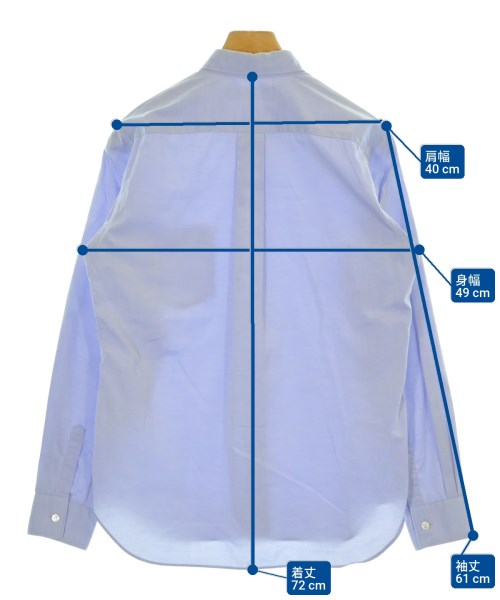 COMME des GARCONS SHIRT（コムデギャルソンシャツ）カジュアルシャツ 青 サイズ:M メンズ/2200672358050