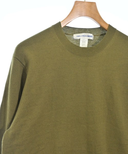 COMME des GARCONS SHIRT（コムデギャルソンシャツ）ニット・セーター カーキ サイズ:L メンズ/2200731151028