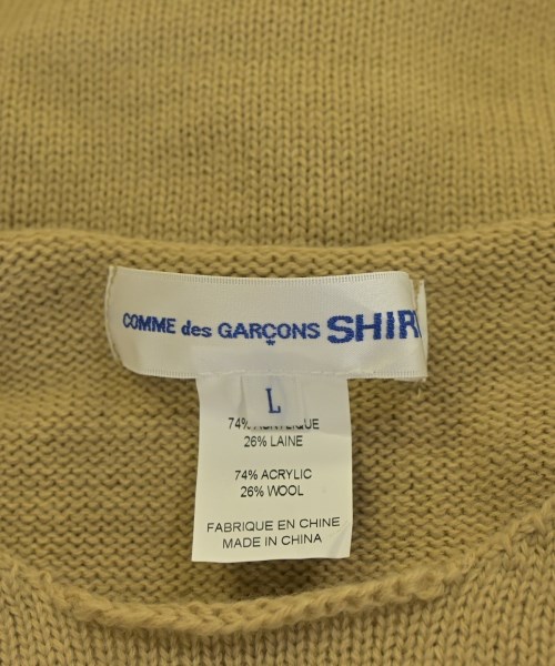 COMME des GARCONS SHIRT（コムデギャルソンシャツ）ニット・セーター ベージュ サイズ:L メンズ/2200731151042