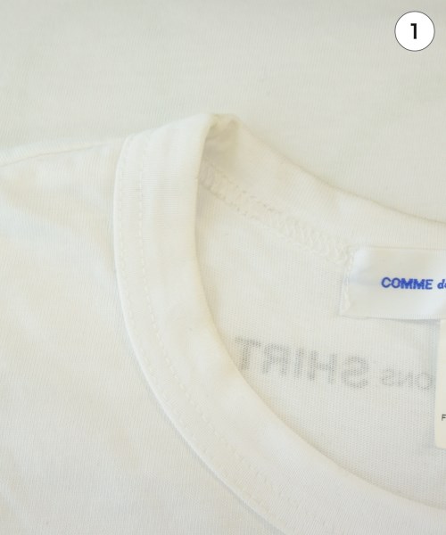 COMME des GARCONS SHIRT（コムデギャルソンシャツ）Tシャツ・カットソー 白 サイズ:XS メンズ/2200730840992