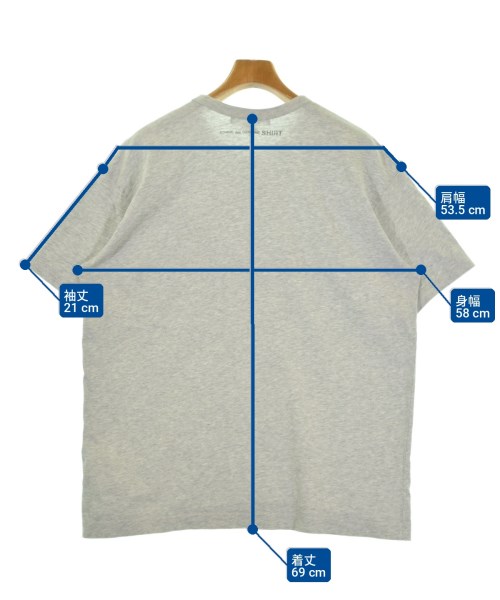 COMME des GARCONS SHIRT（コムデギャルソンシャツ）Tシャツ・カットソー グレー サイズ:S メンズ/2200728208070