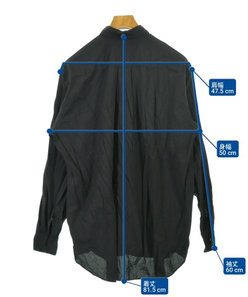 COMME des GARCONS SHIRT（コムデギャルソンシャツ）カジュアルシャツ 黒 サイズ:S メンズ/2200736154024