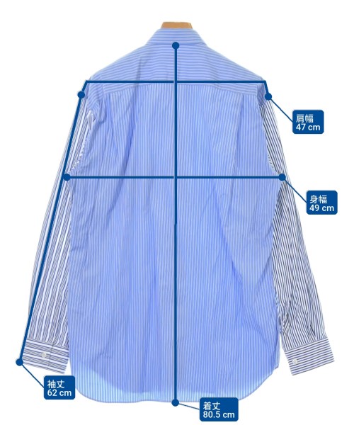 COMME des GARCONS SHIRT（コムデギャルソンシャツ）カジュアルシャツ 青 サイズ:M メンズ/2200720352023