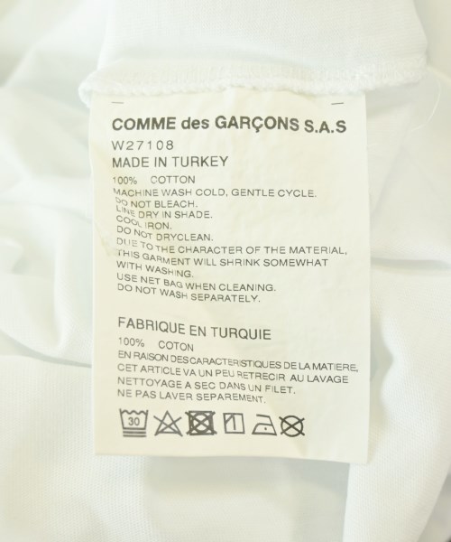 COMME des GARCONS SHIRT（コムデギャルソンシャツ）Tシャツ・カットソー 白 サイズ:M メンズ/2200721893013