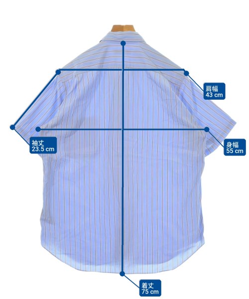COMME des GARCONS SHIRT（コムデギャルソンシャツ）カジュアルシャツ 青 サイズ:S メンズ/2200723230014