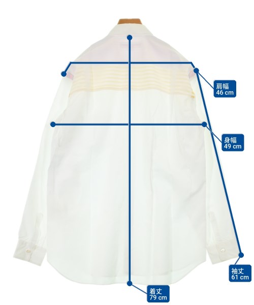 COMME des GARCONS SHIRT（コムデギャルソンシャツ）カジュアルシャツ 白 サイズ:L メンズ/2200720473087