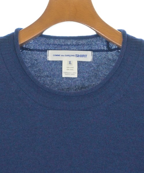 COMME des GARCONS SHIRT（コムデギャルソンシャツ）ニット・セーター 青 サイズ:XL メンズ/2200724142026