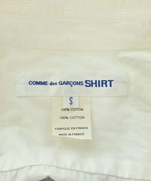 COMME des GARCONS SHIRT（コムデギャルソンシャツ）カジュアルシャツ 白 サイズ:S メンズ/2200724419067