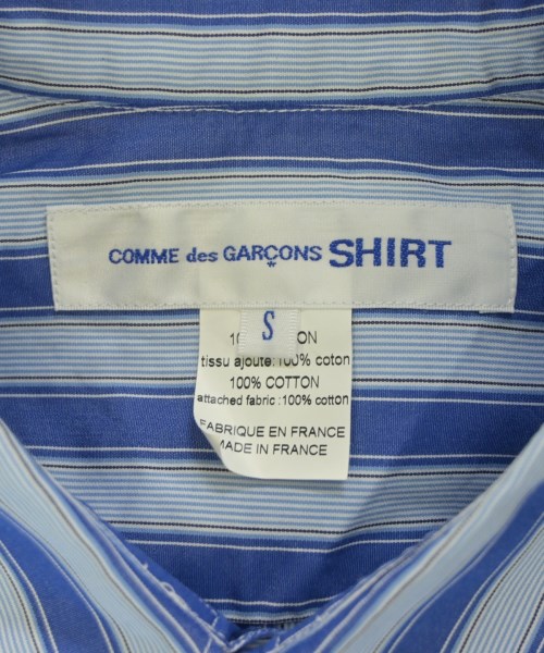 COMME des GARCONS SHIRT（コムデギャルソンシャツ）カジュアルシャツ 青 サイズ:S メンズ/2200720460063