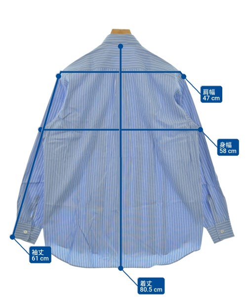 COMME des GARCONS SHIRT（コムデギャルソンシャツ）カジュアルシャツ 青 サイズ:M メンズ/2200722589021