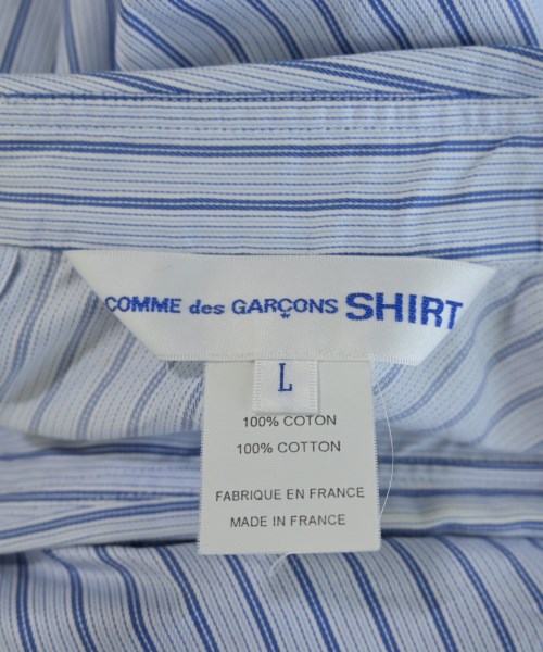 COMME des GARCONS SHIRT（コムデギャルソンシャツ）カジュアルシャツ 青 サイズ:L メンズ/2200727882165