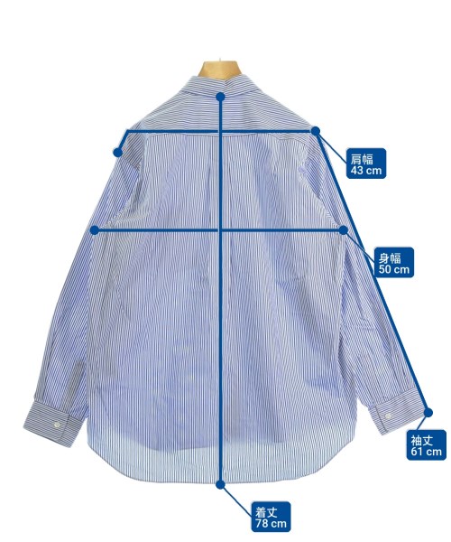 COMME des GARCONS SHIRT（コムデギャルソンシャツ）カジュアルシャツ 青 サイズ:S メンズ/2200728671188