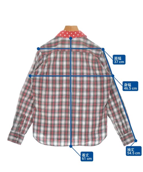 COMME des GARCONS SHIRT（コムデギャルソンシャツ）カジュアルシャツ 赤 サイズ:S レディース/2200722849033