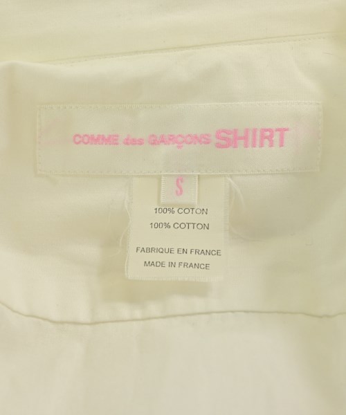 COMME des GARCONS SHIRT（コムデギャルソンシャツ）カジュアルシャツ 白 サイズ:S レディース/2200677854137