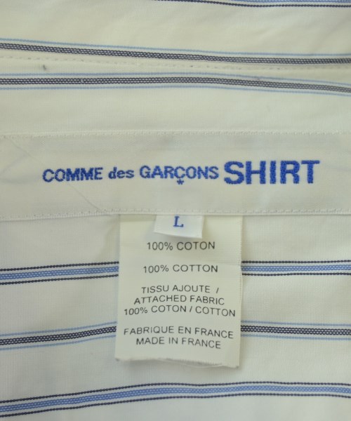 COMME des GARCONS SHIRT（コムデギャルソンシャツ）カジュアルシャツ 白 サイズ:L メンズ/2200682914048