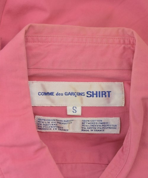 COMME des GARCONS SHIRT（コムデギャルソンシャツ）カジュアルシャツ ピンク サイズ:S メンズ/2200683669084