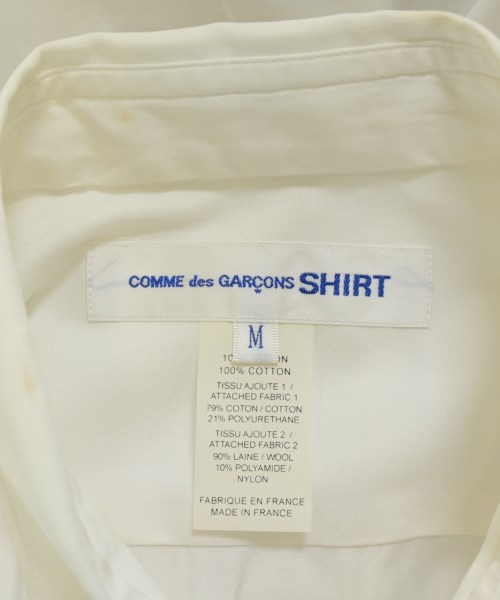 COMME des GARCONS SHIRT（コムデギャルソンシャツ）カジュアルシャツ 白 サイズ:M メンズ/2200683700022