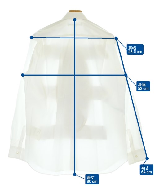 COMME des GARCONS SHIRT（コムデギャルソンシャツ）カジュアルシャツ 白 サイズ:M メンズ/2200683700022