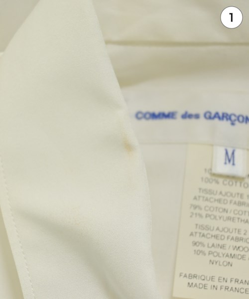 COMME des GARCONS SHIRT（コムデギャルソンシャツ）カジュアルシャツ 白 サイズ:M メンズ/2200683700022