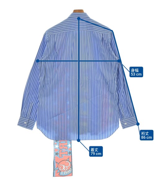 COMME des GARCONS SHIRT（コムデギャルソンシャツ）カジュアルシャツ 青 サイズ:M メンズ/2200683908022