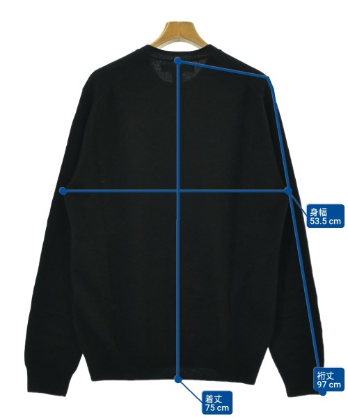 COMME des GARCONS SHIRT（コムデギャルソンシャツ）ニット・セーター 黒 サイズ:XL メンズ/2200679673057