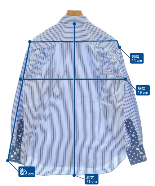 COMME des GARCONS SHIRT（コムデギャルソンシャツ）カジュアルシャツ 青 サイズ:XS メンズ/2200684296098