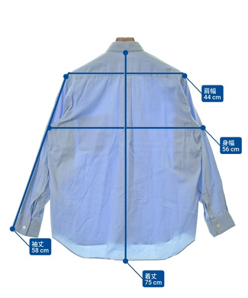 COMME des GARCONS SHIRT（コムデギャルソンシャツ）カジュアルシャツ 青 サイズ:S メンズ/2200685455029