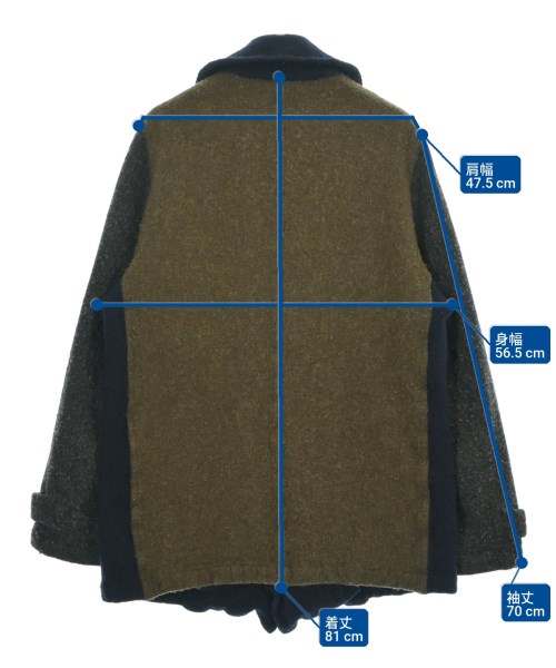 COMME des GARCONS SHIRT（コムデギャルソンシャツ）ピーコート 紺 サイズ:M メンズ/2200687358038