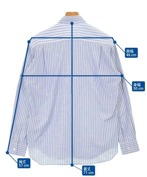 COMME des GARCONS SHIRT（コムデギャルソンシャツ）カジュアルシャツ 青 サイズ:XS メンズ/2200679540069