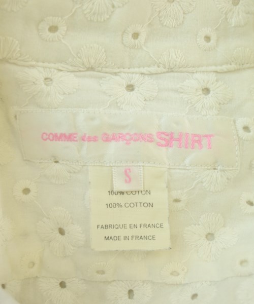 COMME des GARCONS SHIRT（コムデギャルソンシャツ）カジュアルシャツ 白 サイズ:S レディース/2200684551050