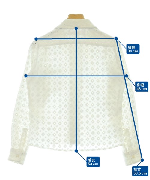 COMME des GARCONS SHIRT（コムデギャルソンシャツ）カジュアルシャツ 白 サイズ:S レディース/2200684551050